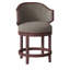 Gimlet Upholstered Stool with Solid Wood Frame-59137871-59137932-59138245