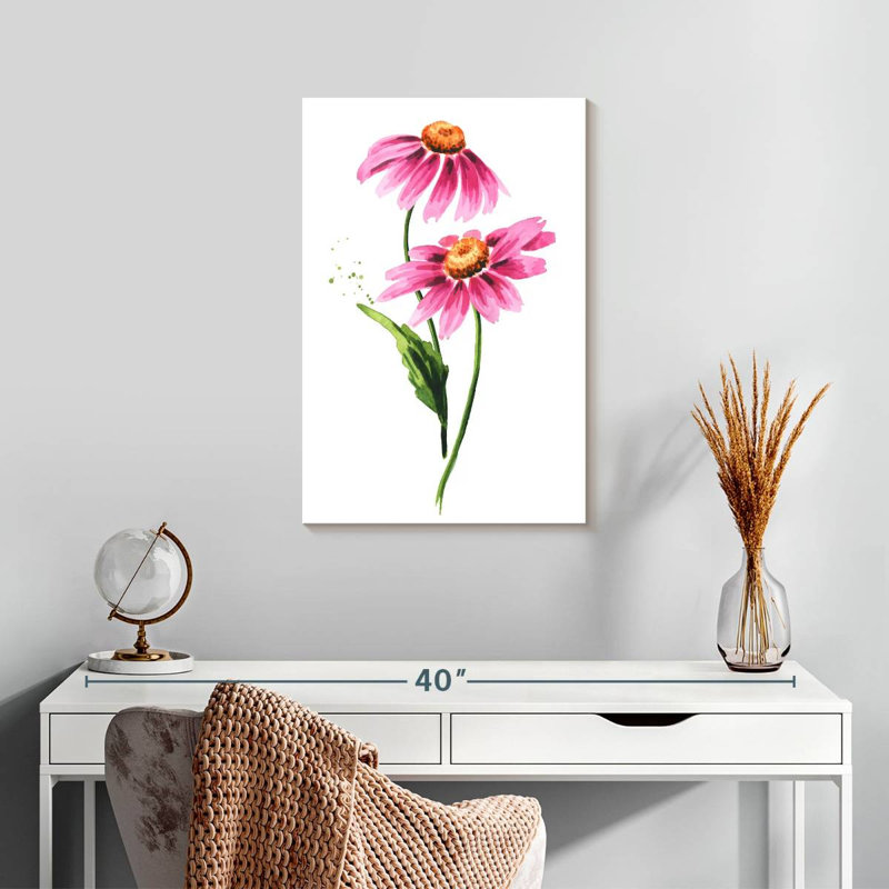 Echinacea Purpurea Flowers, 24" H x 16" W