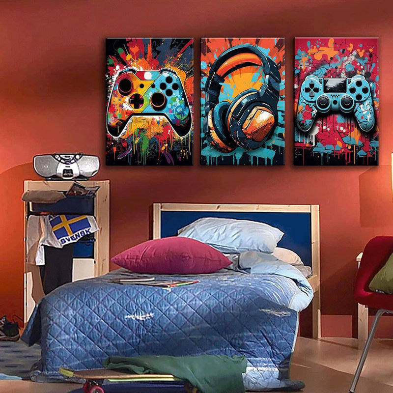 Framed Wall Art on Canvas, 40cm H x 60cm W