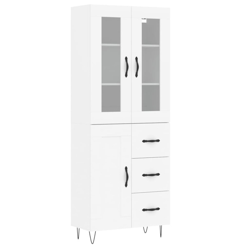 Rohando 3 Door Manufactured Wood Wardrobe, White