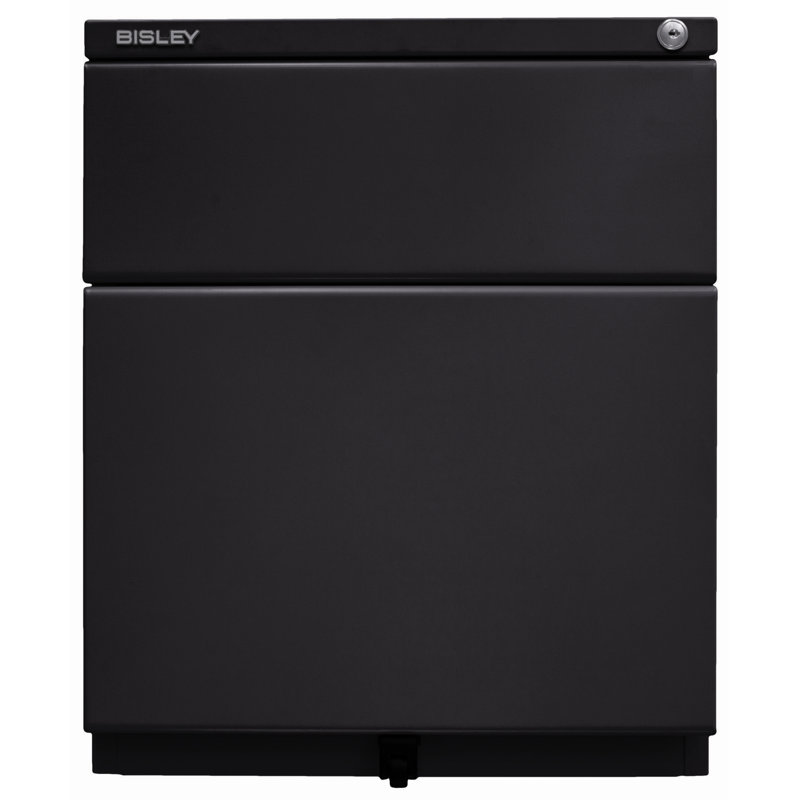OBA 42cm Wide 2 -Drawer File Cabinet, Black