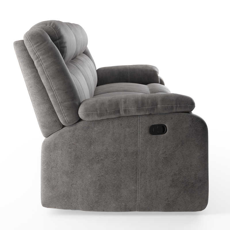 Avalon 82'' Upholstered Reclining Sofa, Manual