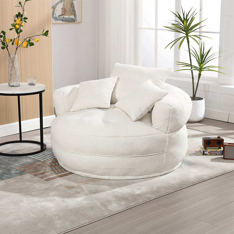 Canapé simple Coolmore, Beige Boucle