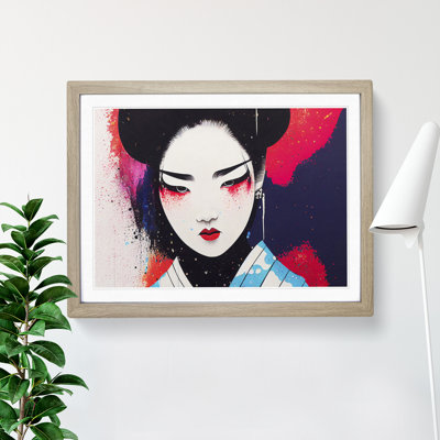 A Splashed Geisha Vol.4 Abstract - Single Picture Frame Print