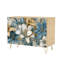 Buffet Buffet avec rangement ornements floraux Constellation or avec 2 portes pour le salon et la cuisine