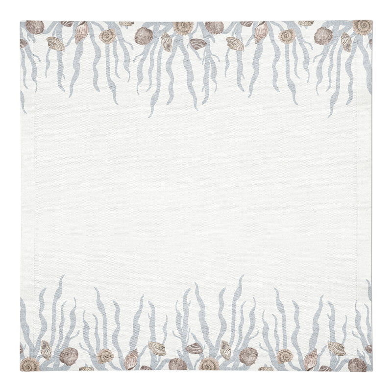 Winchendon Cotton No Pattern Rectangle Napkin, Blush/Blue/White