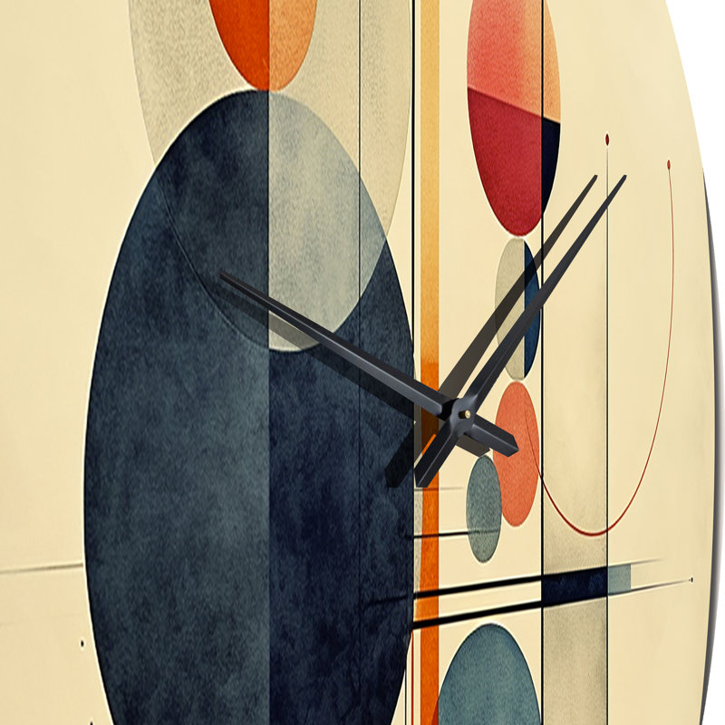 Horloge murale Syncronicities Midcentury Elegant Retro Art VI, Petit