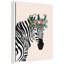 Darling Zebra by Aislinn Simmonds Duchess Plum Framed Canvas Wall Art Print