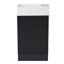 Meuble-lavabo 18,6 po avec lavabo, meuble-lavabo avec tablette à deux niveaux, orientation gauche ou droite, noir-1611650995