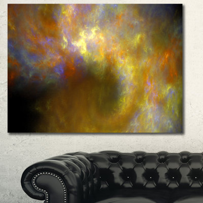 " Blur Yellow Sky With Stars "