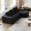 Canapé modulaire incurvé en chenille de 99 pouces avec méridienne, canapé modulaire en forme de L avec sièges profonds, canapé modulaire en chenille pour le salon et la chambre à coucher, aucun assemblage requis-129743694-129743693