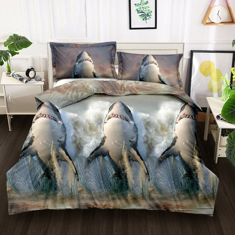 Microfiber Animal Print Duvet Cover Set with Pillowcases, Super King - 2 Standard Pillowcases