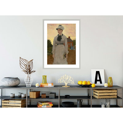 «The Red School House» par Winslow Homer, impression giclée encadrée
