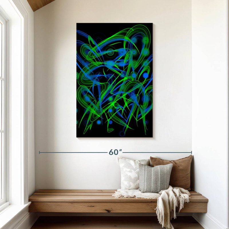 Avery Neon Peacocks, 45" H x 30" W