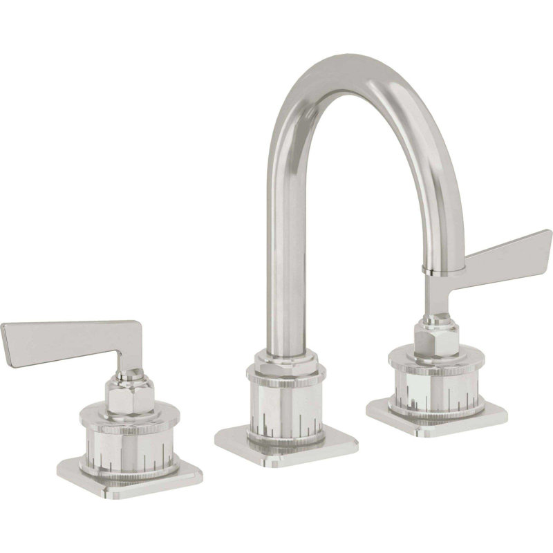 Steampunk Bay 8" Widespread Lavatory Faucet, Polished Chrome