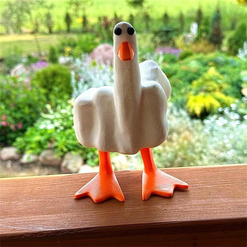 Drôle de statue de jardin en résine à doigts moyens, sculpture de décoration intérieure pour cadeau de bureau