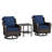 Vaylen 3-piece Patio Rattan Swivel Chair Set-767435257-750834750