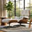Swivel Lounge Chair With Ottoman-1417411089