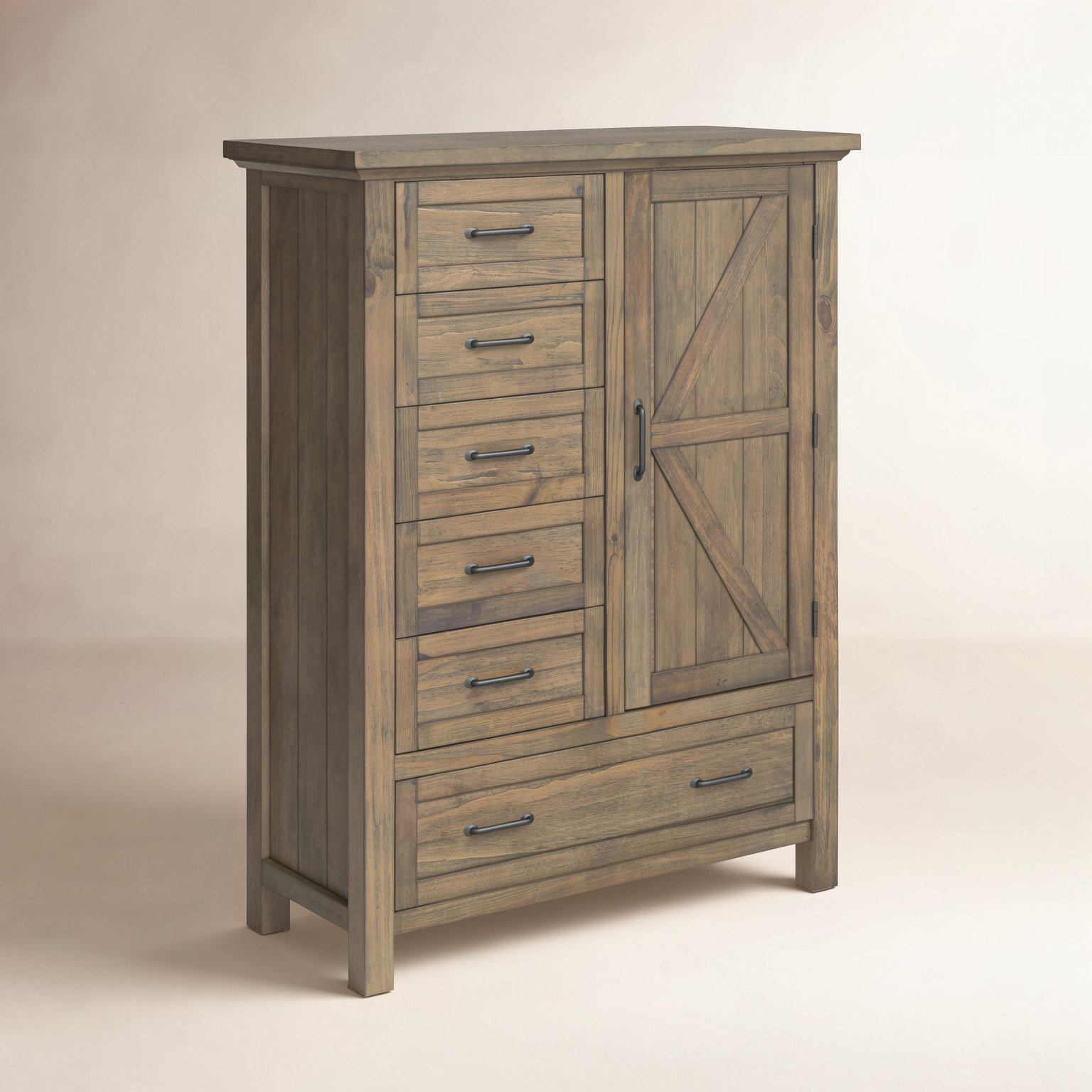 Aceline Armoire, Harvest Brown
