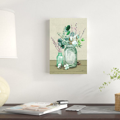 «Cotton Bouquet II No Pattern» par Mary Urban - peinture sur toile tendue