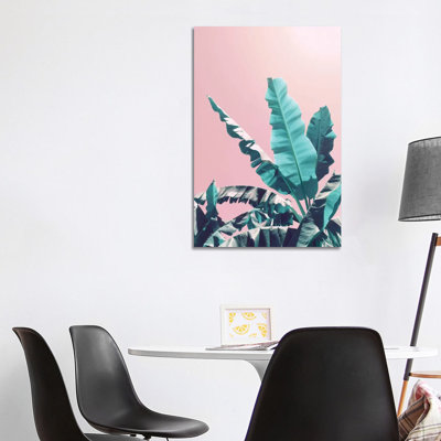 Bananas On Pink - Wrapped Canvas Gallery-Wrapped Canvas Giclée