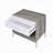 Contemporary Two-Tone Drawer Nightstand with Open Shelf and Pull Tray, Ideal for Bedroom Storage and Organization.