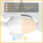 Ventilateur de plafond intelligent Woodrow de 52 pouces avec télécommande, ensemble d'éclairage inclus, fonctionne avec l'assistant Google, Amazon Alexa et les raccourcis Siri.-953338383-953338378-953338377