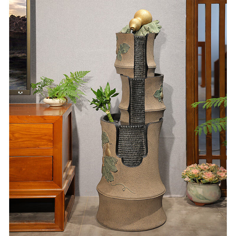 Ornement d'eau en poudre de résine de zingu Home Stone