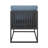 Runar Powder Coated Steel Outdoor Armless Lounge Chair