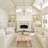 5-Light Modern Classic Chandelier With Milky White Glass Shade