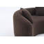 Canapé compact en chenille à double profondeur en S pour petits espaces, sans assemblage-2058254416