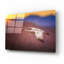 Art mural épique «Sunset Flight» par Jonathan Ross, verre acrylique-1884401489