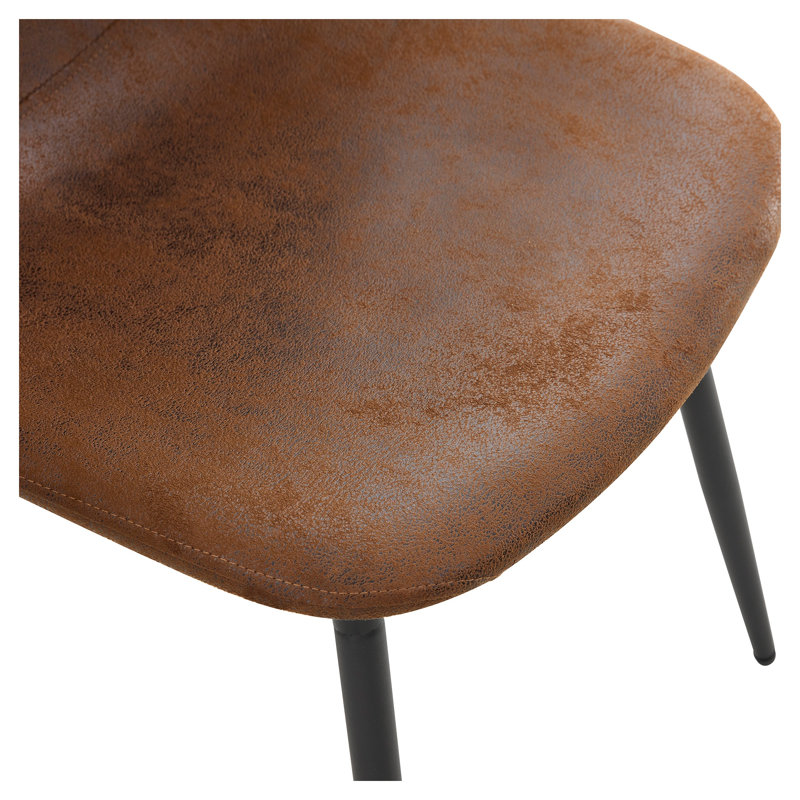 Ensemble de table de salle à manger 78,7 po en marbre noir luxueux avec 8 chaises en tissu technique brun - Mobilier de cuisine moderne