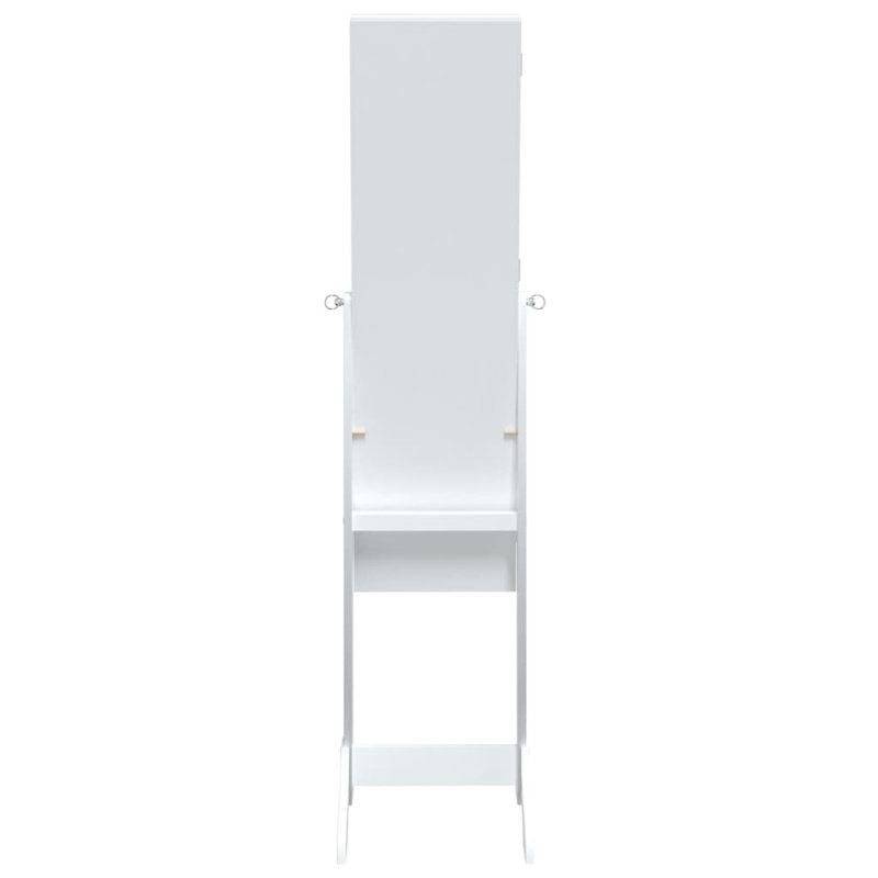 Perezville Freestanding Jewelry Armoire, White 