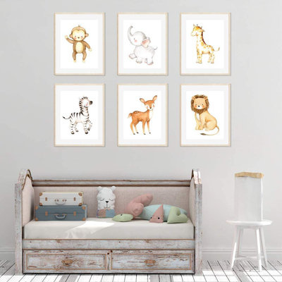 Dedakia Animals 6 - Piece Paper Print