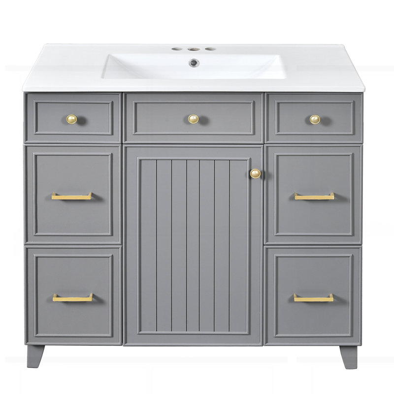 Meuble-lavabo 36 po avec lavabo en céramique