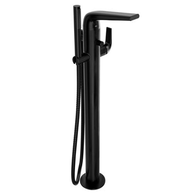 Modulus Single Handle Floor Mounted Clawfoot Tub Faucet with Handshower