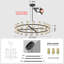 36 pouces lustres de luxe en cristal salon lumières décoratives éclairage de salle à manger moderne et simple, pour la décoration intérieure (ampoules incluses)