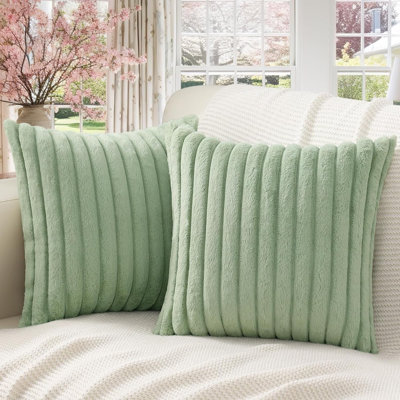 Striped Velvet Pillow Cover
