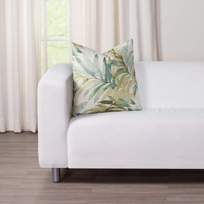 Verdure Tropical Print Pillow, 17" x 17", Polyester