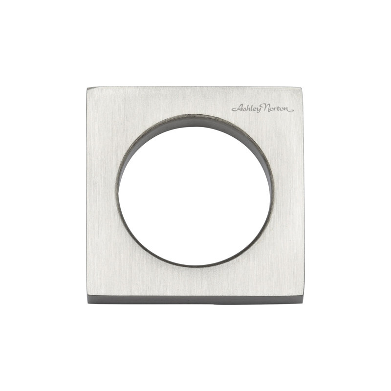 Mystic Square Knob, Satin Nickel