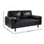 Altmann 2 Seater Faux Leather Loveseat Sofa-346231430-442320691