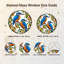 «Two Blue Kingfishers on Branch in St donned Glass», art mural sur toile-1661208117