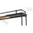 Modern Industrial Console Entryway Table with Power Outlets and USB Ports, Narrow Sofa Table with Metal Frame and Engineered Wood Top-1069811219-1069811216