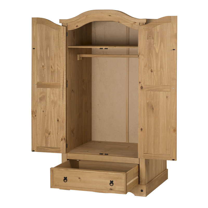 Bridewell 2 Door Wardrobe, Antique Wax