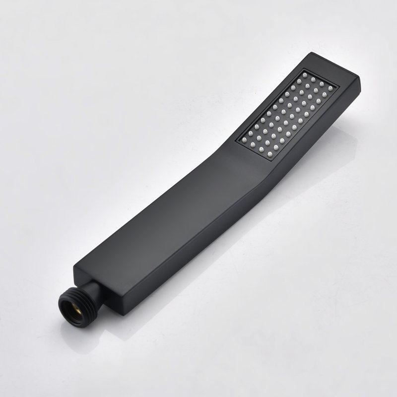 Ceiling Mounted Shower Kit Matte Black - Handheld & 16" Head Nozzle For Effective Cleaning, High Rust- Brass Mixing Valve,