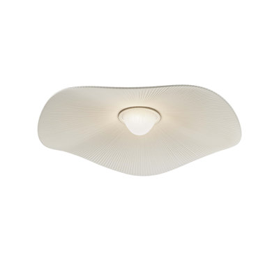 Mediterrània Fabric LED Semi Flush Mount