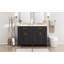 Meuble-lavabo moderne de 48 pouces avec lavabo en céramique, portes à fermeture en douceur, tiroir rabattable, tablettes de porte à double couche, solution de rangement élégante-115898826