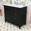 Meuble-lavabo simple autoportant moderne avec lavabo en céramique et tiroirs de rangement-2087924720