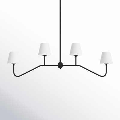 Lane 4 - Light Metal Dimmable Linear Chandelier
